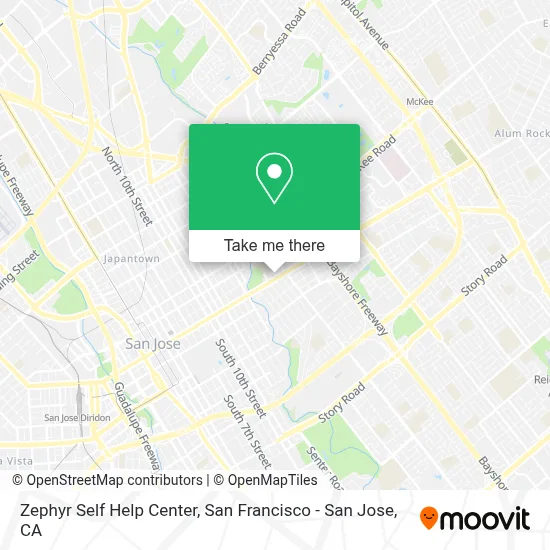 Zephyr Self Help Center map