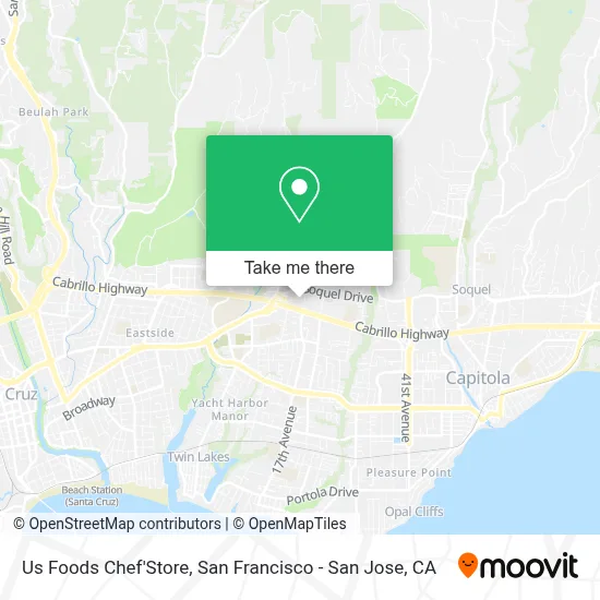 Us Foods Chef'Store map