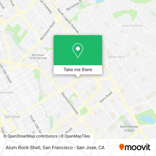 Alum Rock Shell map