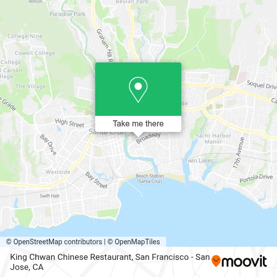 King Chwan Chinese Restaurant map