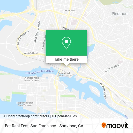 Eat Real Fest map