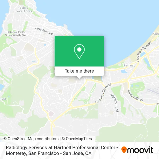 Radiology Services at Hartnell Professional Center - Monterey map