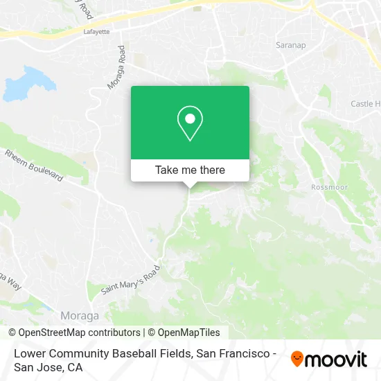 Lower Community Baseball Fields map