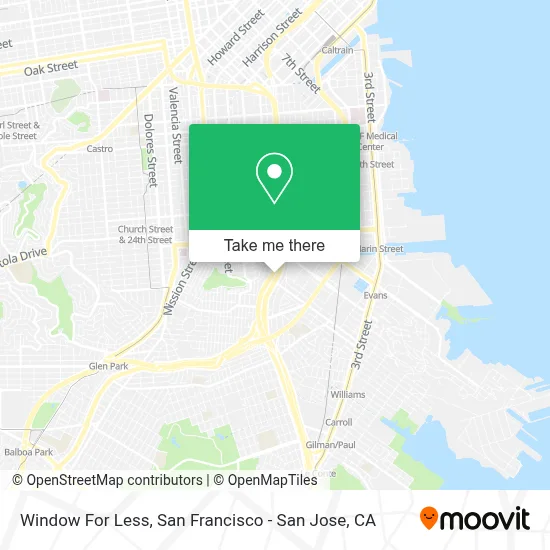 Window For Less map