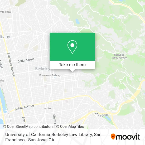 University of California Berkeley Law Library map