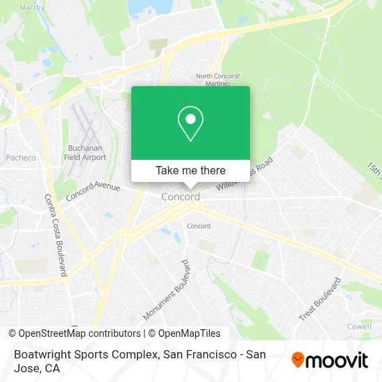 Boatwright Sports Complex map