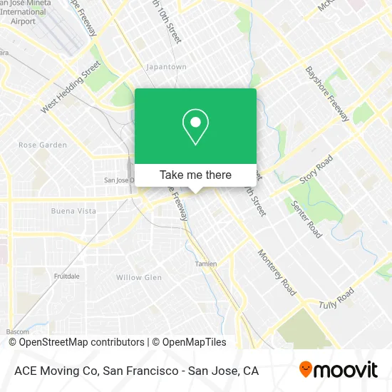 ACE Moving Co map