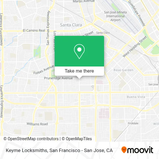 Keyme Locksmiths map