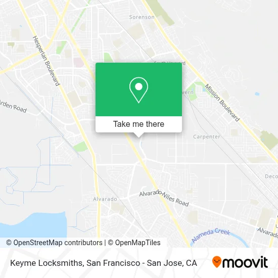 Keyme Locksmiths map