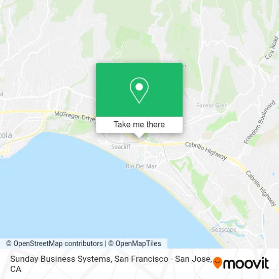 Sunday Business Systems map