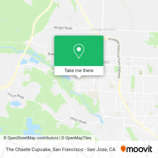 The Chaste Cupcake map
