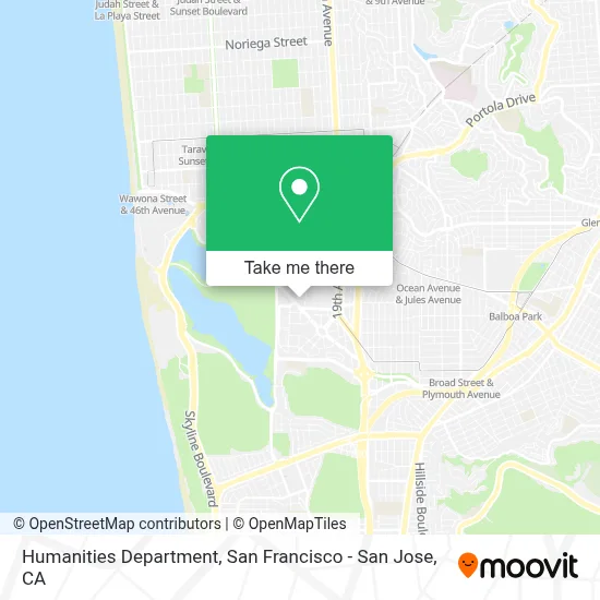 Humanities Department map