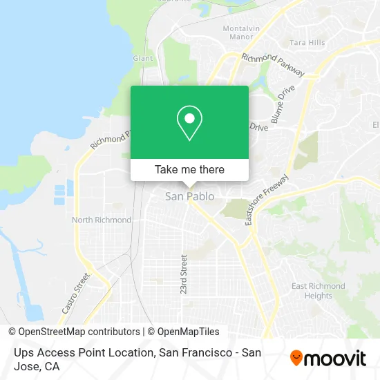 Ups Access Point Location map