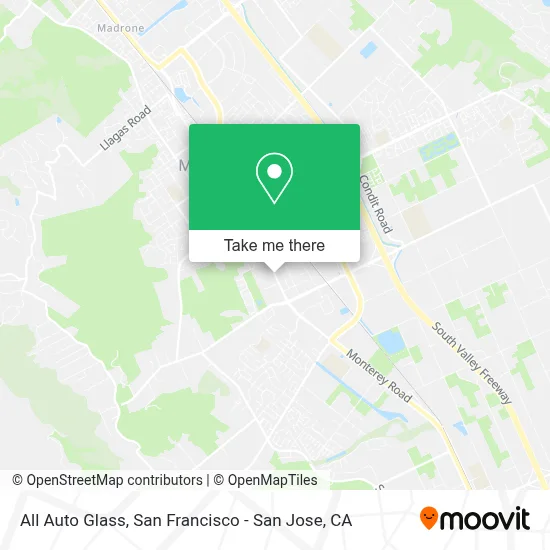 All Auto Glass map