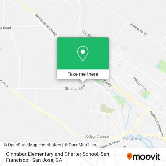 Cinnabar Elementary and Charter School map