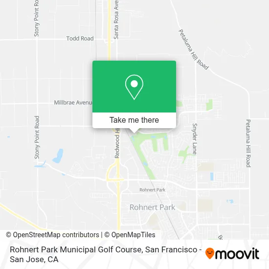 Rohnert Park Municipal Golf Course map