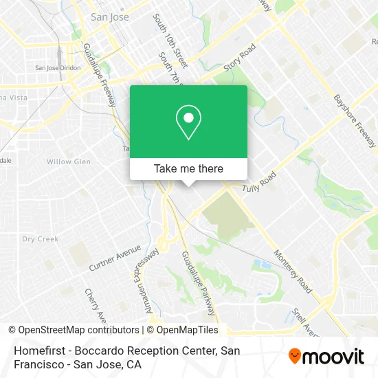 Homefirst - Boccardo Reception Center map