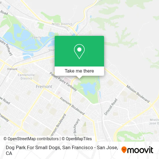 Dog Park For Small Dogs map