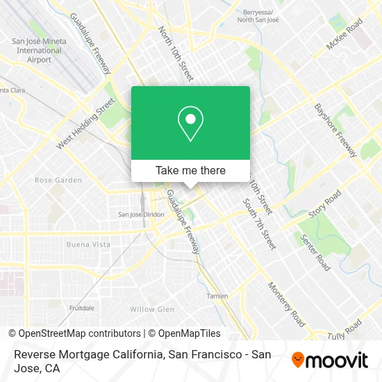 Reverse Mortgage California map