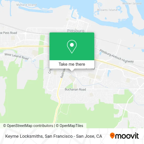 Keyme Locksmiths map
