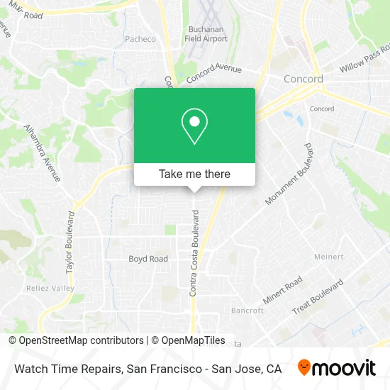 Watch Time Repairs map