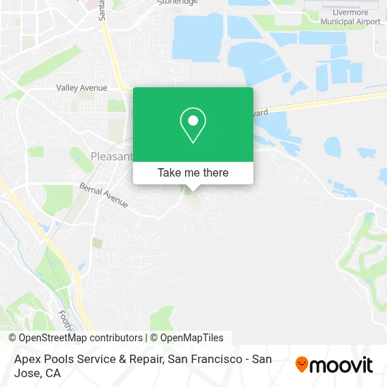 Apex Pools Service & Repair map