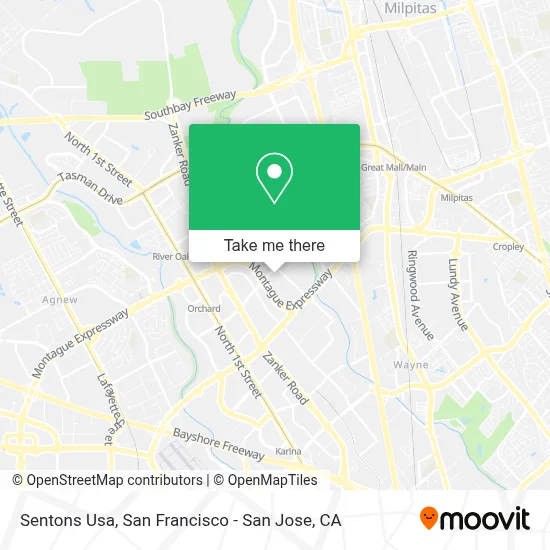 Sentons Usa map