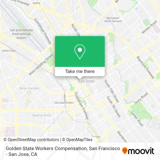 Golden State Workers Compensation map
