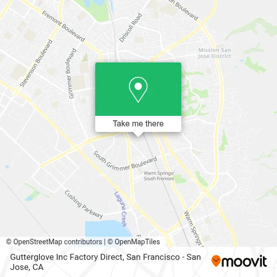 Gutterglove Inc Factory Direct map