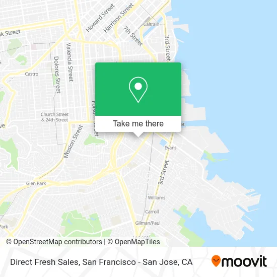 Direct Fresh Sales map