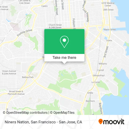 Niners Nation map