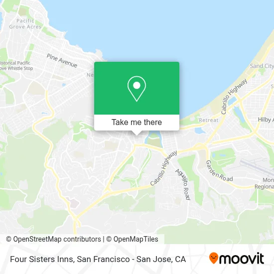 Four Sisters Inns map