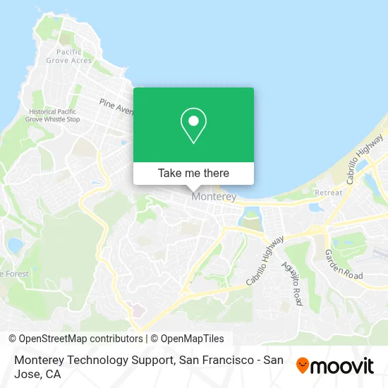 Monterey Technology Support map
