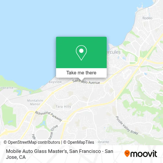 Mobile Auto Glass Master's map