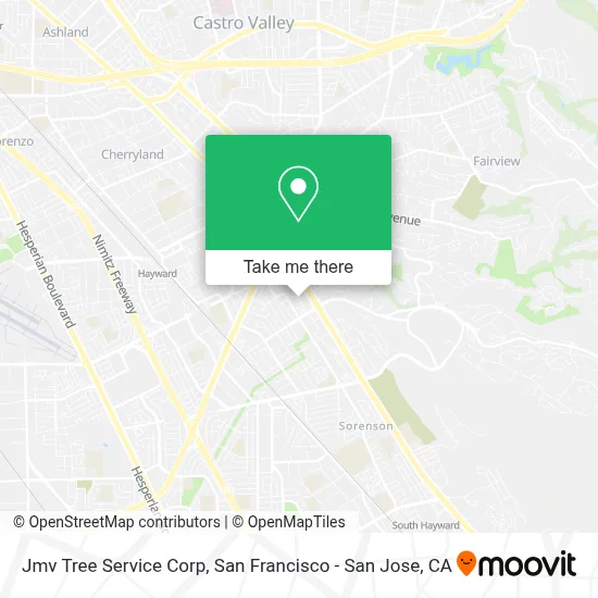 Jmv Tree Service Corp map