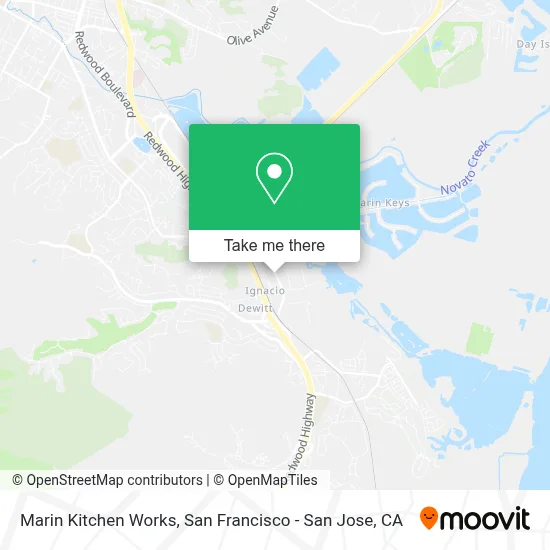 Marin Kitchen Works map