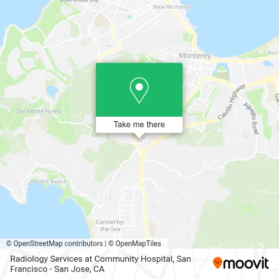 Radiology Services at Community Hospital map