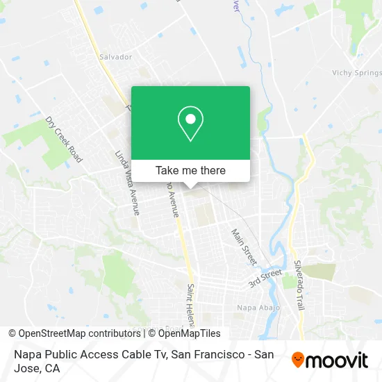 Napa Public Access Cable Tv map