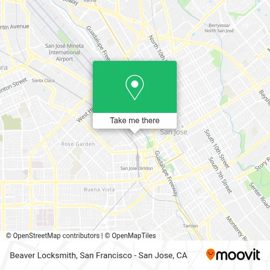 Beaver Locksmith map