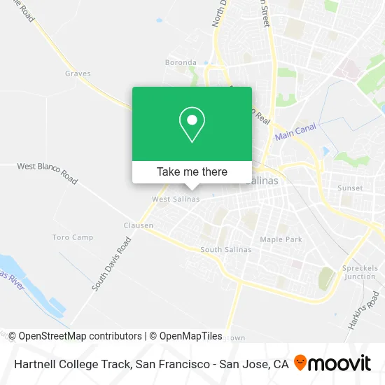 Hartnell College Track map