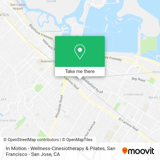 In Motion - Wellness-Cinesiotherapy & Pilates map