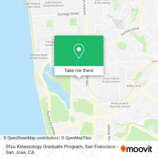 Sfsu Kinesiology Graduate Program map