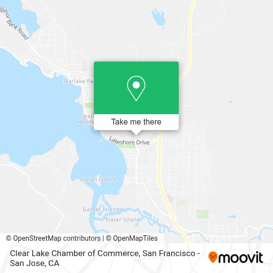 Clear Lake Chamber of Commerce map