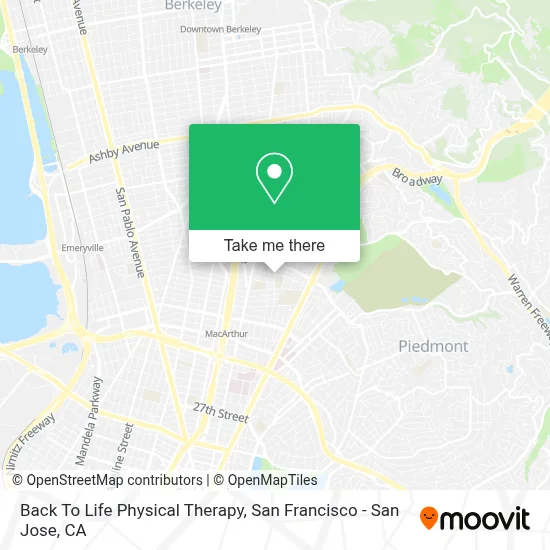 Back To Life Physical Therapy map