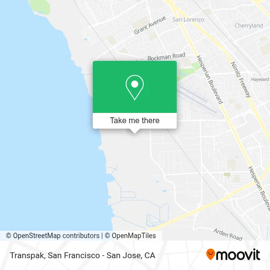 Transpak map