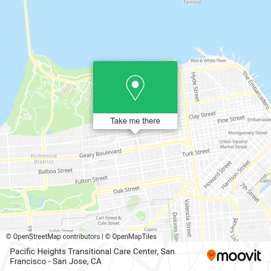 Pacific Heights Transitional Care Center map