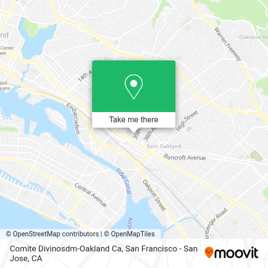 Comite Divinosdm-Oakland Ca map