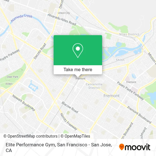Elite Performance Gym map