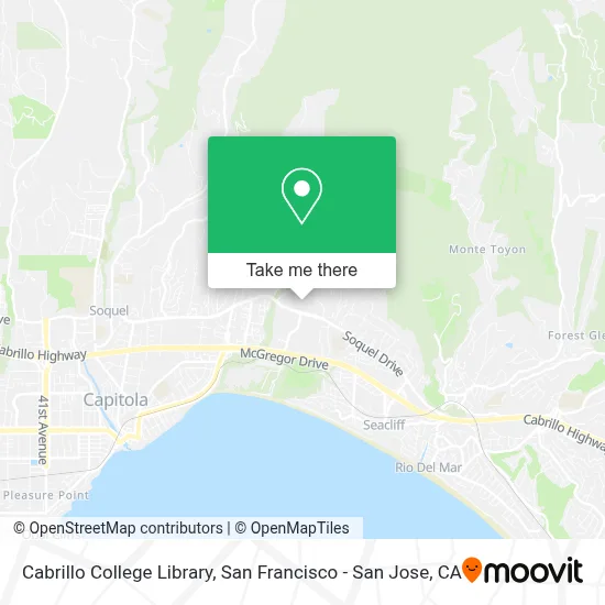 Cabrillo College Library map
