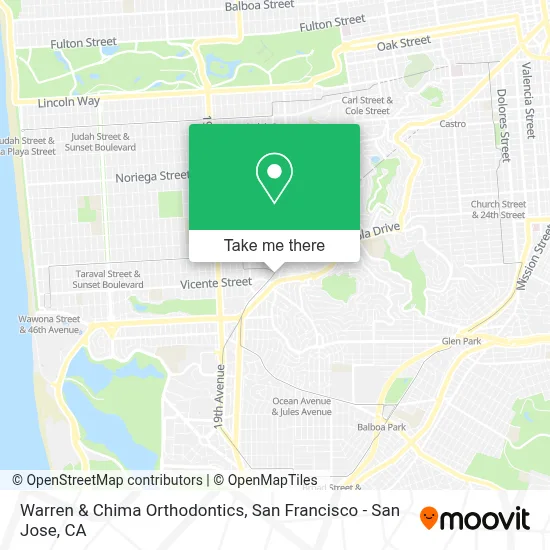 Warren & Chima Orthodontics map